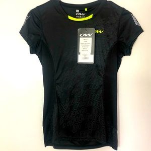 NWT OW One Way Black Balance Short Sleeve Shirt Cycling size small